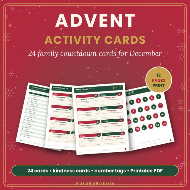 Advent Activity Cards Printable