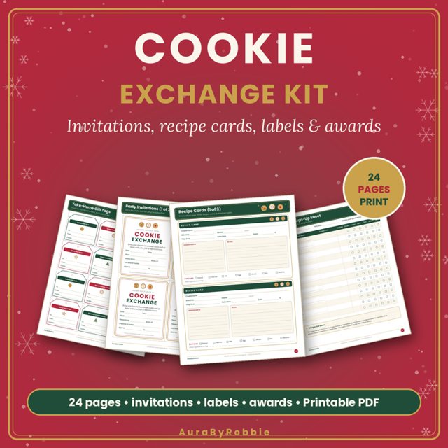 Christmas Cookie Exchange Party Kit