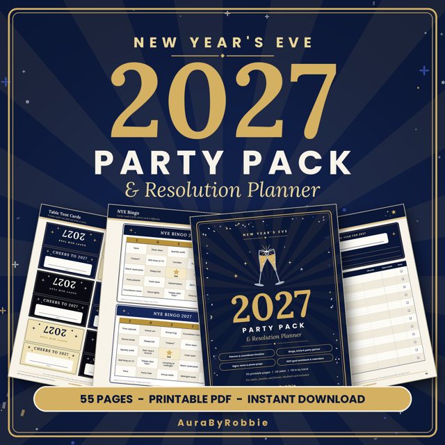 New Year's Eve 2027 Party Pack