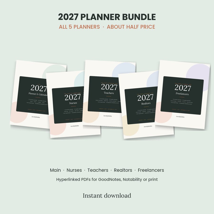 2027 Planner Bundle (all 5)