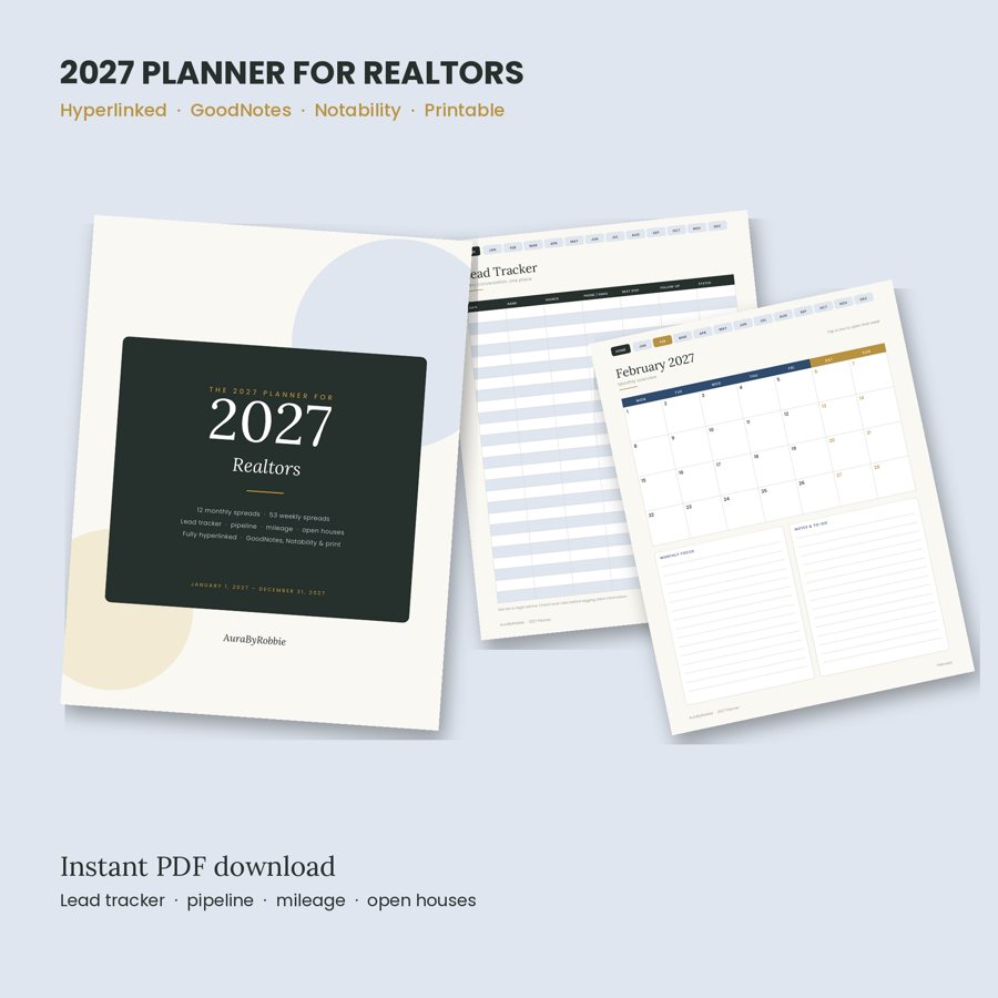 2027 Planner for Realtors