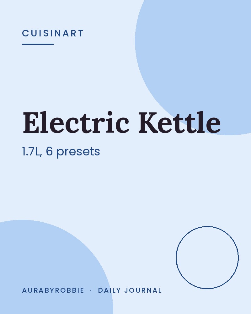 Cuisinart Electric Kettle, 1500W, 1.7L