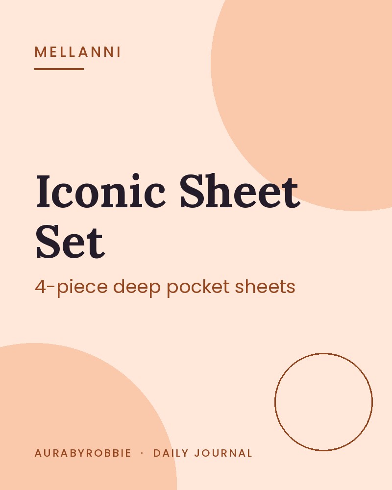 Mellanni Iconic 4-Piece Bed Sheet Set, 16 Inch Deep Pocket