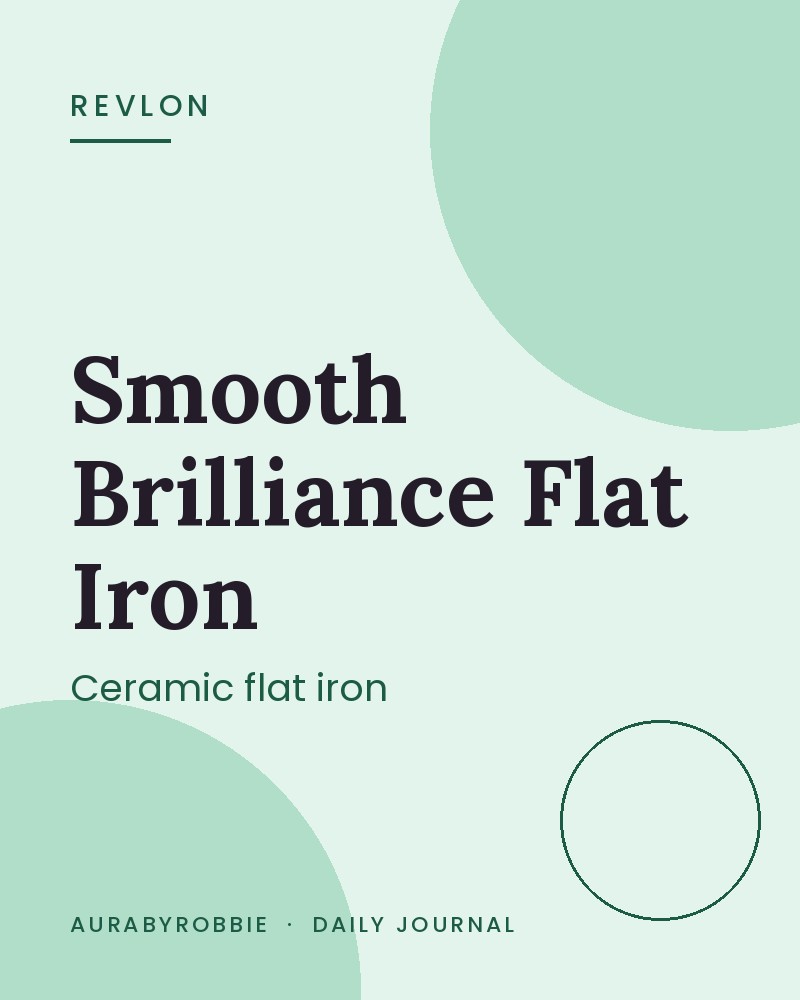 Revlon Smooth Brilliance Ceramic Hair Flat Iron