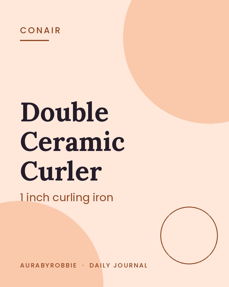Conair Double Ceramic Curling Iron, 1-in. Barrel