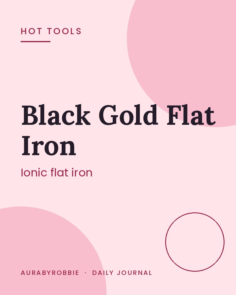 Hot Tools Black Gold Ionic 1 1/4 Inch Flat Iron