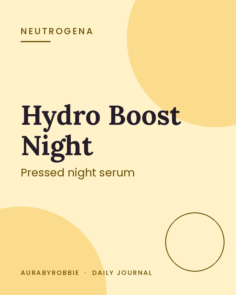Neutrogena Hydro Boost Night Pressed Serum