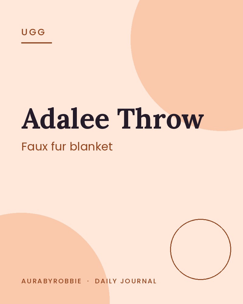 UGG Adalee Faux Fur Throw Blanket