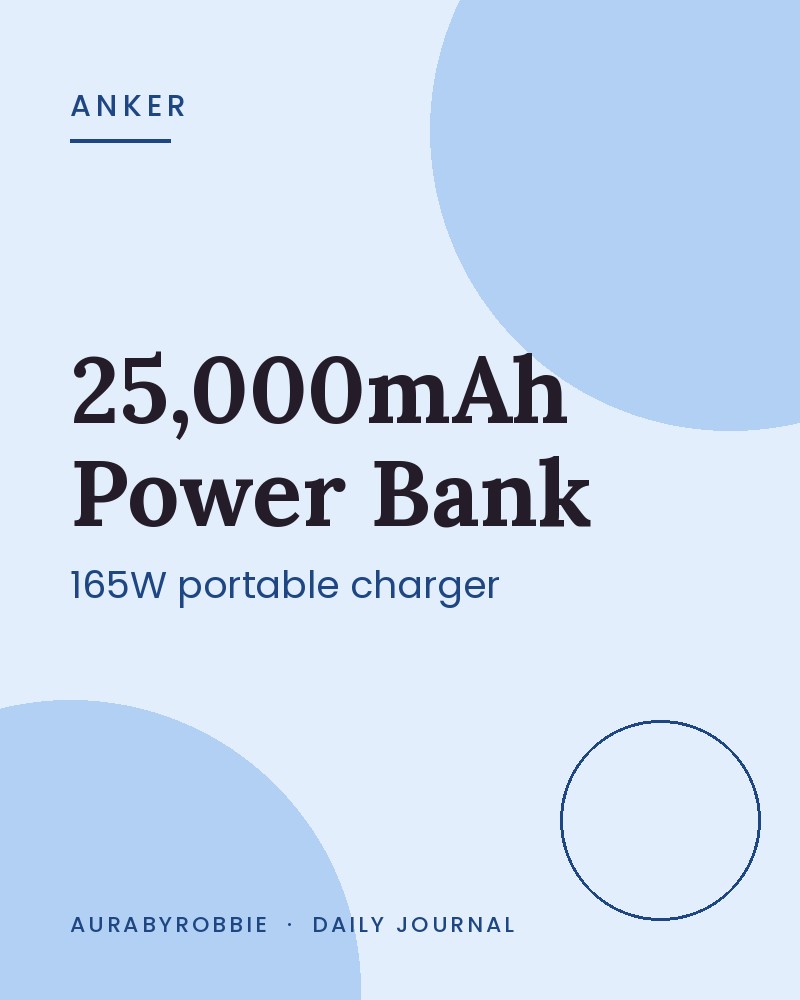 Anker 25,000mAh 165W Power Bank