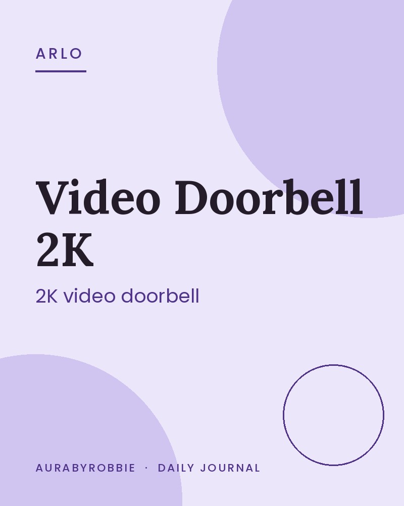 Arlo Video Doorbell 2K (2nd Gen)