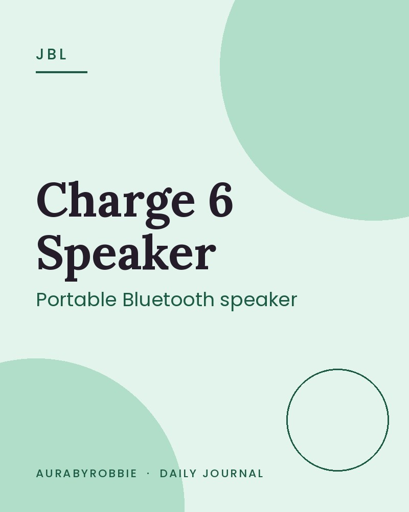 JBL Charge 6 Portable Waterproof Bluetooth Speaker