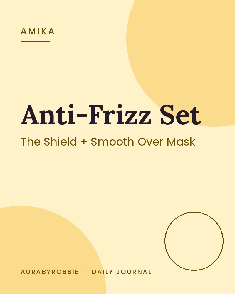amika limited-edition anti-frizz set (The Shield + Smooth Over Mask)